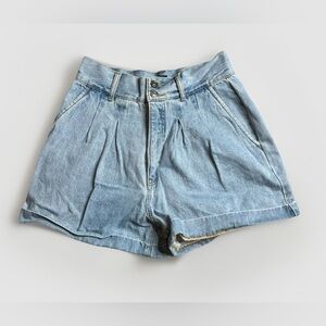 FOREVER 21 Shorts Women's Size 27 Light Blue Denim Jean 100% Cotton